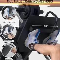 GarveeLife Adjustable Leg Press Machine Black