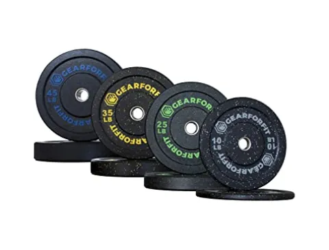 GEAR FOR FIT 230 LB Crumb Rubber Bumper Plate Set