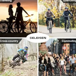 GELEISEN Electric Cruiser Bike 26″ 750W 14.5Ah Green