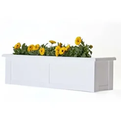 Generic 60 Inch XL Hampton Cleat Mount Window Box White