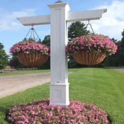 Generic 42″ XL Industrial Strength Hanging Basket with Coconut Liner and Heavy-Duty Chain Black