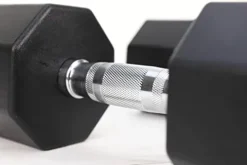 Generic Apollo Odorless Octagon Rubber Dumbbell Set 5lb-30lb 6 Pairs Total 210 lb Dumbbell with Rack Black