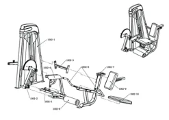 Generic Commercial Grade Dual Leg Extension Curl Machine Black
