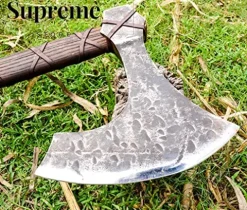 Generic Hand Forged Large Viking Axe Brown