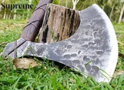 Generic Hand Forged Large Viking Axe Brown
