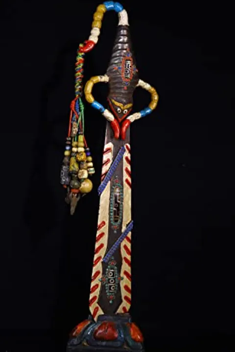 Generic Tibetan Temple Collection Dzi Beads Scorpion Sword Dorje Vajra Phurpa Magic Weapon