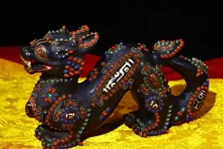 Generic Tibetan Temple Meteorite Dzi Beads Dragon Pair 10