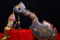 Generic Tibetan Temple Meteorite Mosaic Gem Amulet