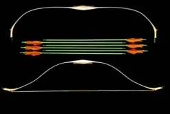 Generic Turkish Laminated Wooden Ottoman Recurve Bow 80 Pounds Black