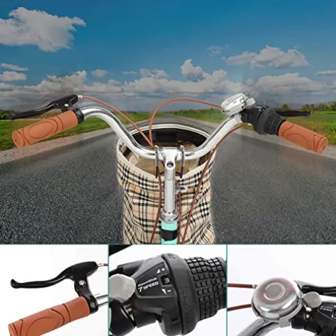 Generic Women’s 26 Inch Hybrid Bike Retro-Styled Cruiser 7-Speed Drivetrain Green