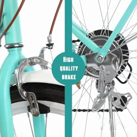 GENERIC Women’s Beach Cruiser Bicycle 7 Speed 24 Inch Mint Green