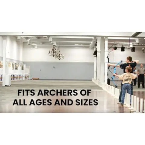 GENESIS Archery Compound Bow Adjustable Draw Length 15″-30″ & Weight 10-20 lbs Left-Handed Black