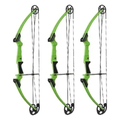 GENESIS Archery Original Adjustable Right-Handed Compound Bow Green (3 Pack)