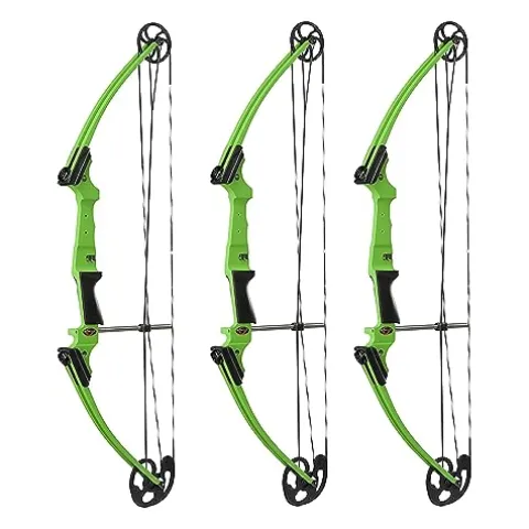 GENESIS Archery Original Adjustable Right-Handed Compound Bow Green (3 Pack)