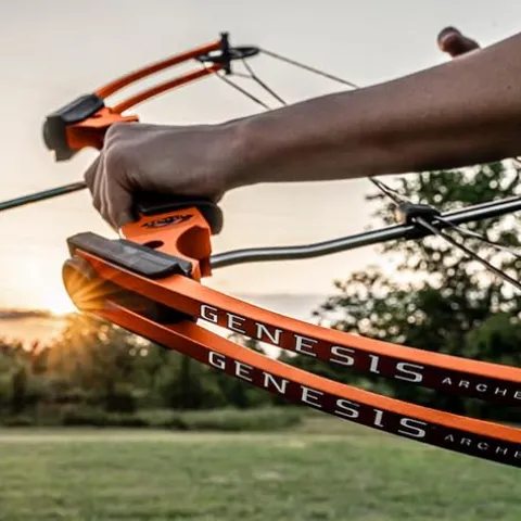 GENESIS Archery Original Adjustable Left-Handed Compound Bow for Beginners and Experts Orange (5 Pack)
