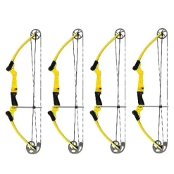 GENESIS Archery Original Adjustable Right-Handed Compound Bow for Beginners & Experts Yellow