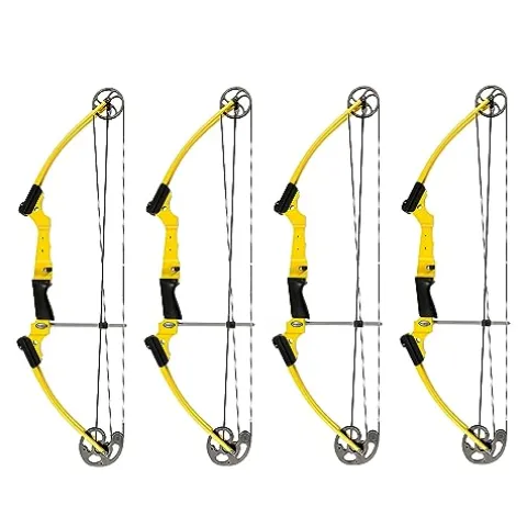 GENESIS Archery Original Adjustable Right-Handed Compound Bow for Beginners & Experts Yellow