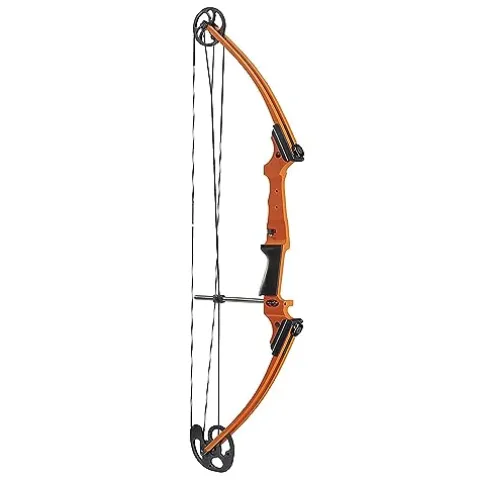 GENESIS Original Adjustable Preassembled Right-Handed Compound Bow for Beginners and Experts Orange