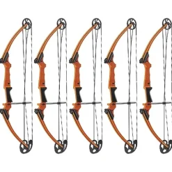 GENESIS Original Adjustable Preassembled Right-Handed Compound Bow for Beginners and Experts Orange