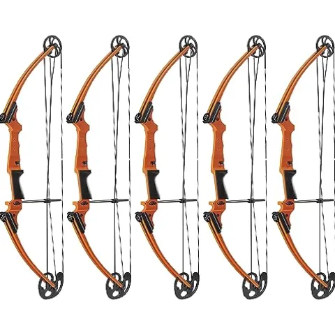 GENESIS Original Adjustable Preassembled Right-Handed Compound Bow for Beginners and Experts Orange