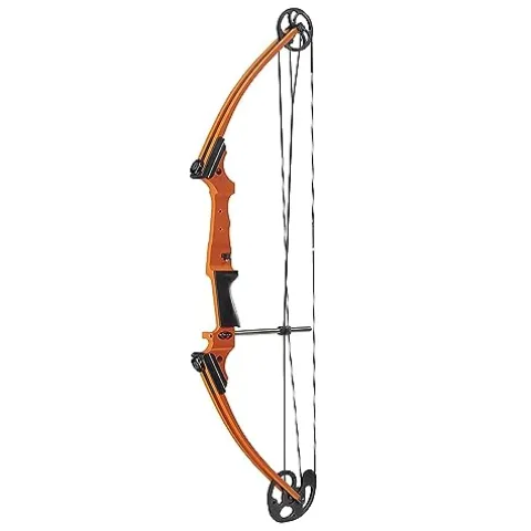 GENESIS Original Adjustable Preassembled Right-Handed Compound Bow for Beginners and Experts Orange