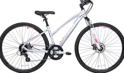 Giordano Brava Aluminum Hybrid Comfort Bike 700c Women’s Small Silver