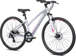 Giordano Women’s Brava Hybrid Comfort Bike Silver