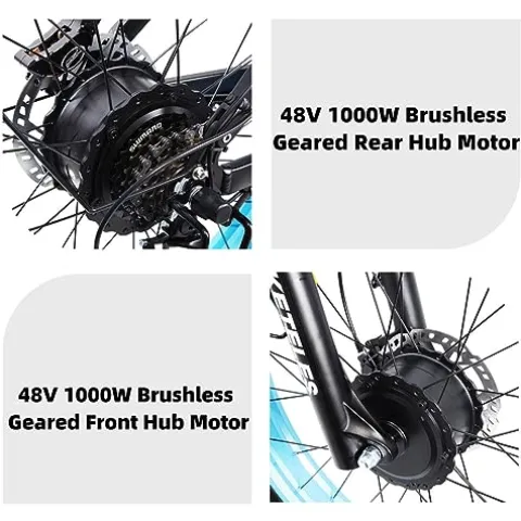 GJWLOMG KETELES K800 Pro Electric Bike 2000W 48V 23AH Blue