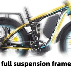 GJWLOMG KETELES K800 Pro Electric Bike 2000W 48V 23AH Blue