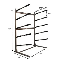 Glacik Stoneman Sports 5 SUP Freestanding Storage Rack Bronze