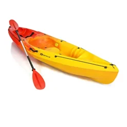 GLOBALWAY 10.2FT Sit-On-Top Fishing Kayak with Paddle Yellow/Orange
