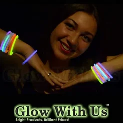 Glow With Us Red Glow Stick Bracelets 2500 Pack