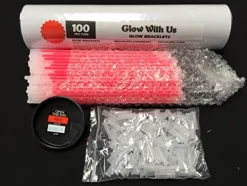 Glow With Us Red Glow Stick Bracelets 2500 Pack
