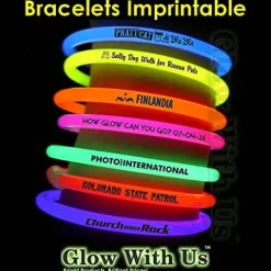 Glow With Us Red Glow Stick Bracelets 2500 Pack