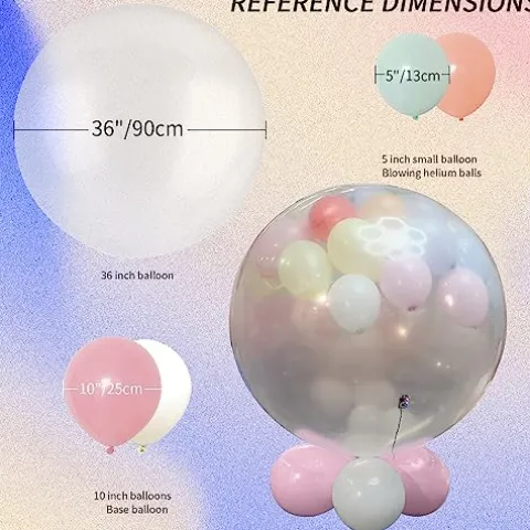 Géneric Wedding Balloon Surprise Set Pink/Transparent/White