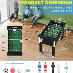 Godora 55″ Foosball Table Black
