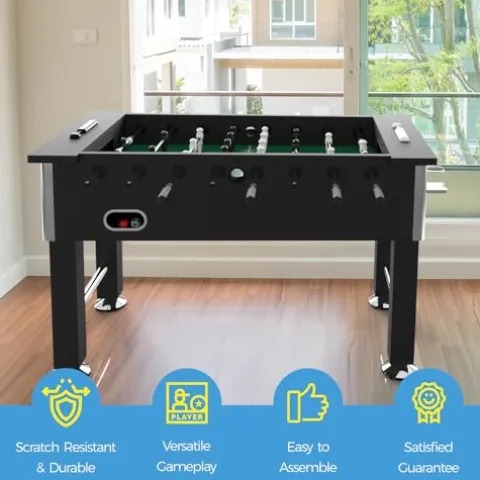Godora Outdoor Foosball Table Adult Size Black