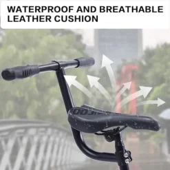 GOJLEX Foldable Tandem Bike 20” City Folding Bicycle Black