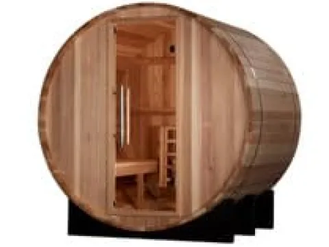 Golden Designs GDI-B002-01 St. Moritz 2 Person Barrel Traditional Steam Sauna – Pacific Cedar