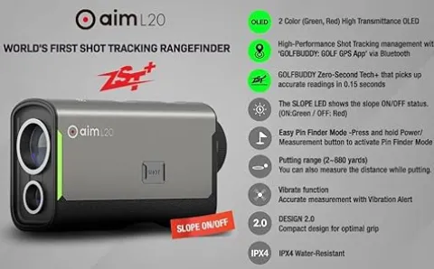Golf Buddy Aim L20 Golf Laser Rangefinder Black