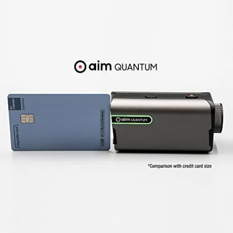 Golf Buddy Aim Quantum Golf Laser Rangefinder Grey and Black