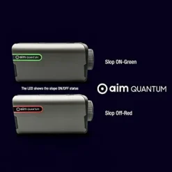 Golf Buddy Aim Quantum Golf Laser Rangefinder Grey and Black