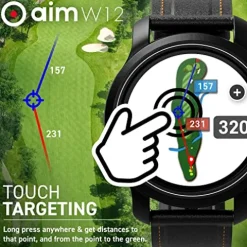 Golf Buddy Aim W12 Golf GPS Watch Black