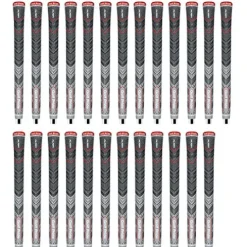 Golf Pride MCC PLUS4 Align Standard Ribbed Grey Golf Grip Bundle