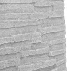 Good Ideas Impressions Riverwalk 50 Gallon Faux Slate Surface Dual Spigot Rain Barrel Light Granite 4 Pack