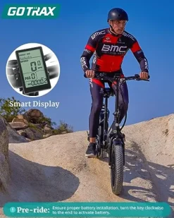 Gotrax F2 20″ Folding Electric Bike Black Large