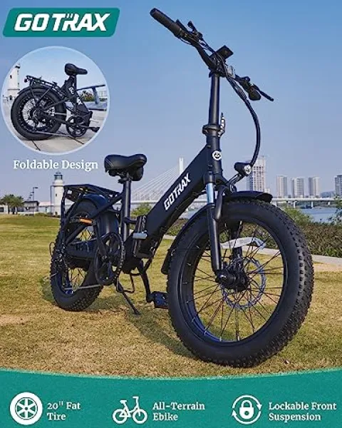 Gotrax F2 20″ Folding Electric Bike Black Large
