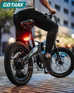 Gotrax R1 20″ Folding Electric Bike 40 Miles Range 48V 350W White