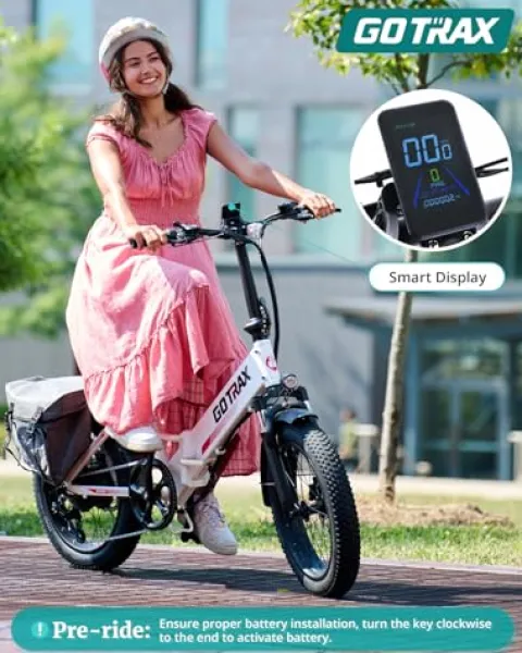 Gotrax R2 20″ Folding Electric Bike White
