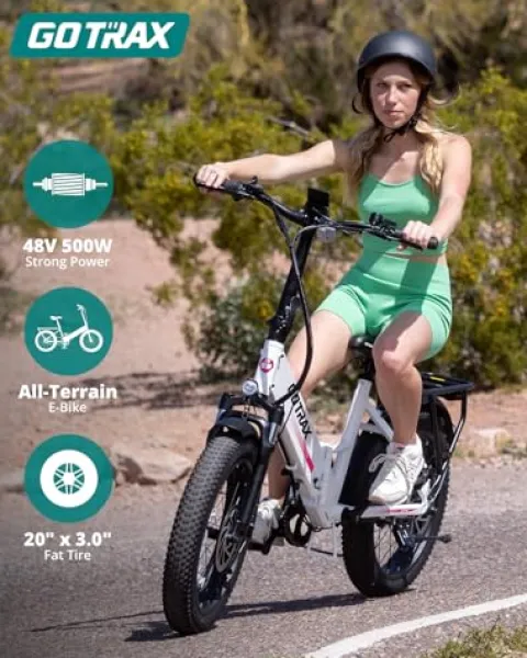 Gotrax R2 20″ Folding Electric Bike White